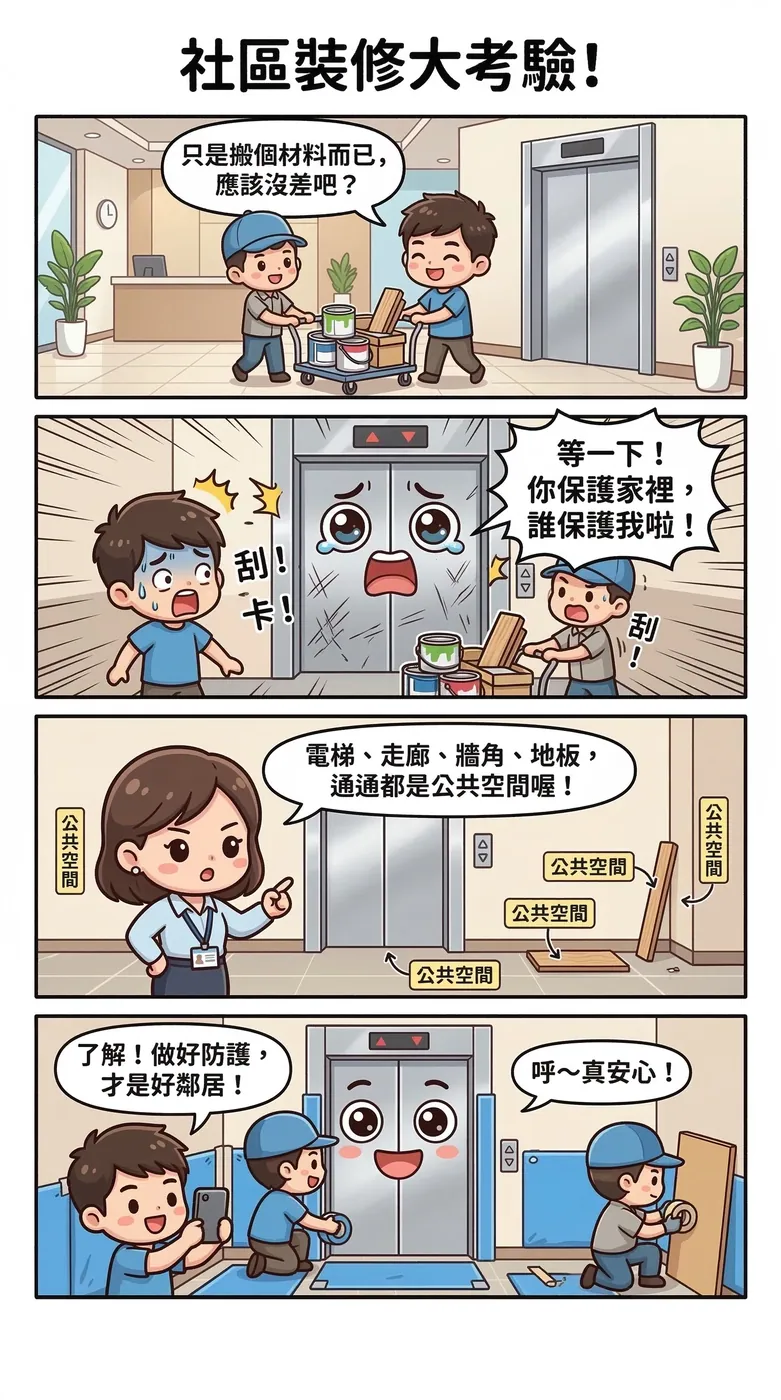 裝修還沒完，管委會先找上門：一場從電梯到走道的社區爭議